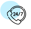 Supporto 24 ore su 24, 7 giorni su 7